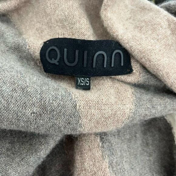 Quinn Cashmere Striped Cardigan Wrap - Picture 7 of 8